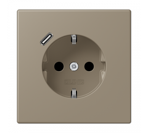 Розетка 2K+З USB Typ C Jung LC1520-18C242