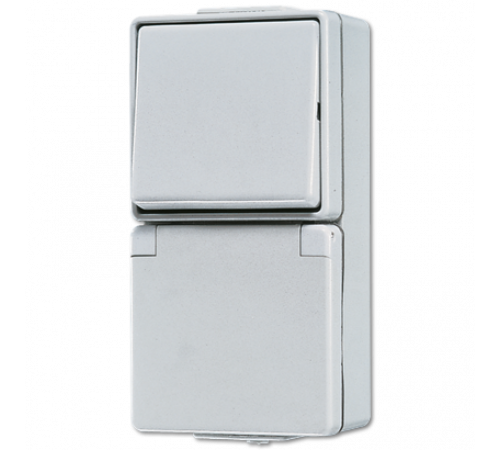 Розетка штепсельная Schuko Jung 676W Розетка штепсельная Schuko Jung 676W