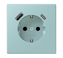 Розетка 2K+З USB Typ AC Jung LC1520-15CA214