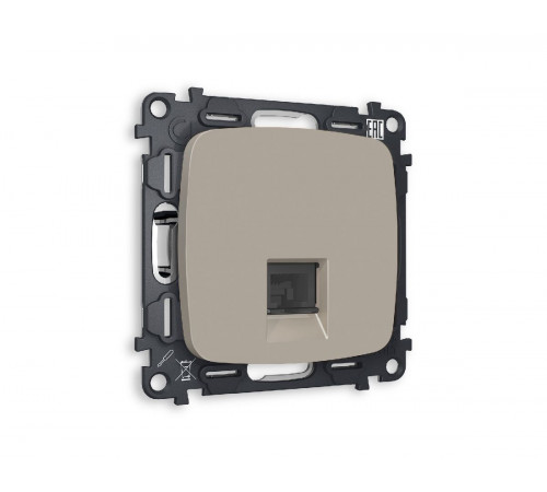 Комплект механизма телефонной розетки RJ-11(4P4C) со шторкой Ambrella Volt Omega MO372030 Комплект механизма телефонной розетки RJ-11(4P4C) со шторкой Ambrella Volt Omega MO372030