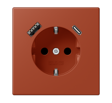 Розетка 2K+З USB Typ AC Jung LC1520-15CA232