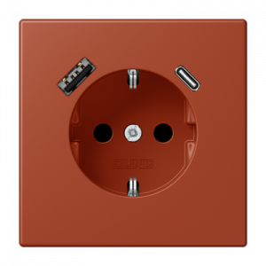 Розетка 2K+З USB Typ AC Jung LC1520-15CA232