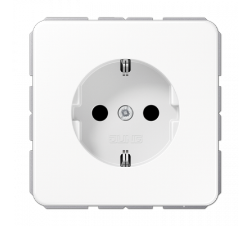 Розетка штепсельная Schuko Jung CD1520BFWW Розетка штепсельная Schuko Jung CD1520BFWW