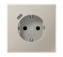 Розетка 2K+З USB Typ C Jung ES1520-18C