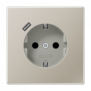 Розетка 2K+З USB Typ C Jung ES1520-18C