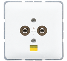 Розетка штепсельная для выравнивания потенциалов Jung CD565-2WW
