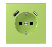 Розетка 2K+З USB Typ AC Jung LC1520-15CA221