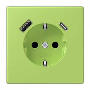 Розетка 2K+З USB Typ AC Jung LC1520-15CA221