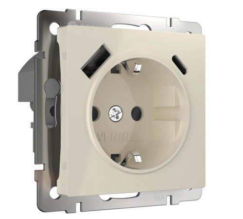 Розетка Werkel с быстрой зарядкой USB Type A+С слоновая кость W1171703 4690389176425 Розетка Werkel с быстрой зарядкой USB Type A+С слоновая кость W1171703 4690389176425