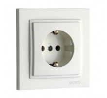 Розетка с заземлением Mono Electric Despina 16А 250В белый 102-190021-117