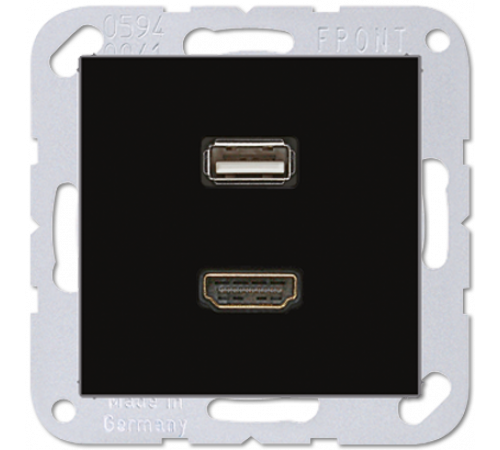 Розетка HDMI/USB Jung MAA1163SW Розетка HDMI/USB Jung MAA1163SW