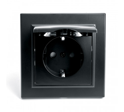 Розетка 1-местная с крышкой Stekker PST16-9012-03 с защитной шторкой 39481 Розетка 1-местная с крышкой Stekker PST16-9012-03 с защитной шторкой 39481