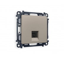 Комплект механизма телефонной розетки RJ-11(4P4C) со шторкой Ambrella Volt Alfa MA372030