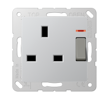 Розетка британского стандарта с выключателем Jung A3171KOAL