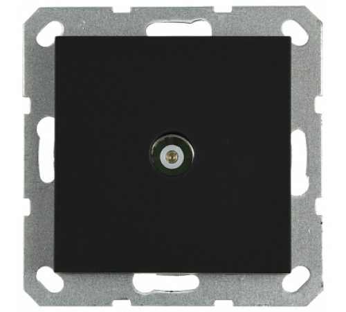 Розетка TV Jasmart проходная с накладкой черный матовый (soft touch) G6002PB Розетка TV Jasmart проходная с накладкой черный матовый (soft touch) G6002PB
