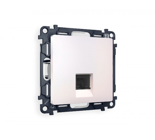 Комплект механизма компьютерной розетки RJ-45(8P8C) CAT6 со шторкой Ambrella Volt Alfa MA212010 Комплект механизма компьютерной розетки RJ-45(8P8C) CAT6 со шторкой Ambrella Volt Alfa MA212010