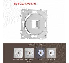 Вывод кабеля Arte Milano 202.49-1.silver