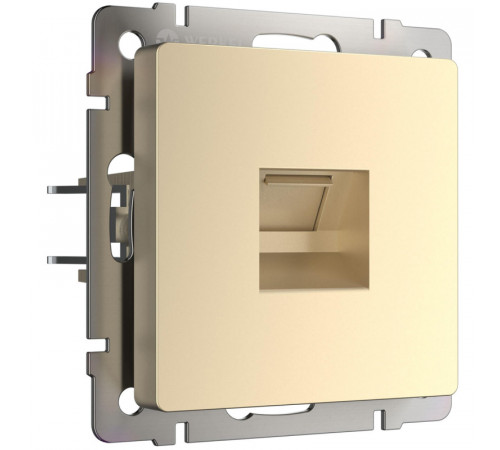 Розетка Werkel Ethernet RJ-45 шампань W1181011 4690389157479 Розетка Werkel Ethernet RJ-45 шампань W1181011 4690389157479