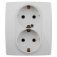 Розетка 2P+E Schuko со шторками Эра 12-2104-01 Б0014699