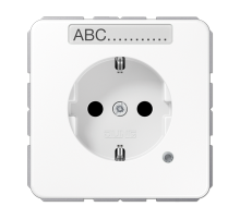 Розетка Schuko с индикатором режима работы Jung CD1520BFNAKOWW