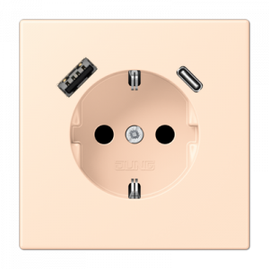 Розетка 2K+З USB Typ AC Jung LC1520-15CA238