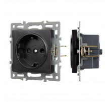 Механизм электрической розетки Arlight SCT-MEU1-PL-BK (250V, 16A) 043731