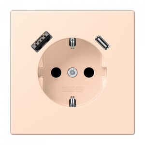 Розетка 2K+З USB Typ AC Jung LC1520-15CA228