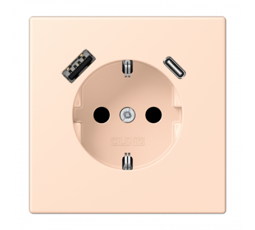 Розетка 2K+З USB Typ AC Jung LC1520-15CA228 Розетка 2K+З USB Typ AC Jung LC1520-15CA228