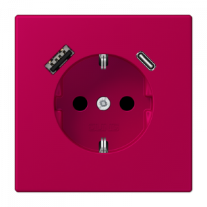Розетка 2K+З USB Typ AC Jung LC1520-15CA230