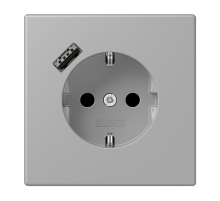 Розетка 2K+З USB Typ A Jung LC1520-18A204