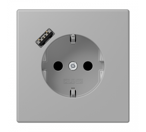 Розетка 2K+З USB Typ A Jung LC1520-18A204 Розетка 2K+З USB Typ A Jung LC1520-18A204
