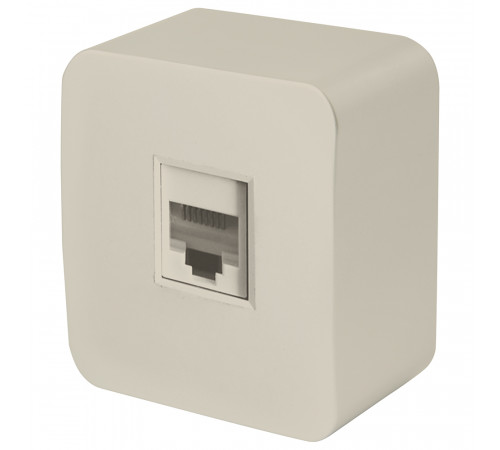 Розетка RJ-45 1-местная Stekker София MST00-20-04 49482 Розетка RJ-45 1-местная Stekker София MST00-20-04 49482