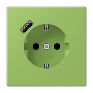 Розетка 2K+З USB Typ A Jung LC1520-18A220