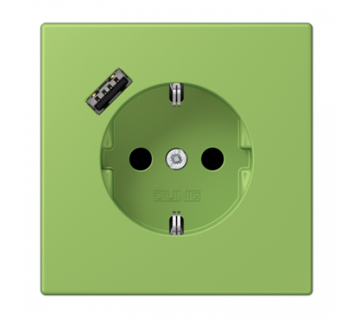 Розетка 2K+З USB Typ A Jung LC1520-18A220