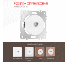 Розетка спутниковая SAT TV Arte Milano 202.42-1.white