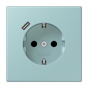 Розетка 2K+З USB Typ C Jung LC1520-18C214