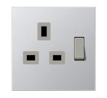 Розетка британского стандарта с выключателем Jung AL3171