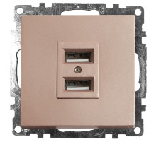 Розетка USB 2-местная Stekker Катрин 39602