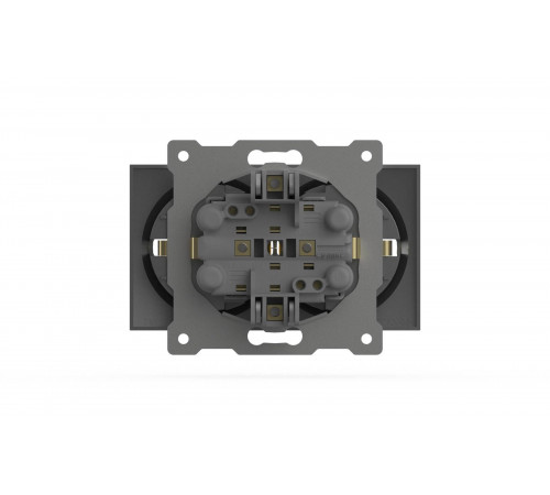 Розетка двухместная с заземлением ELBI Zena Vega 609-011000-907 Розетка двухместная с заземлением ELBI Zena Vega 609-011000-907