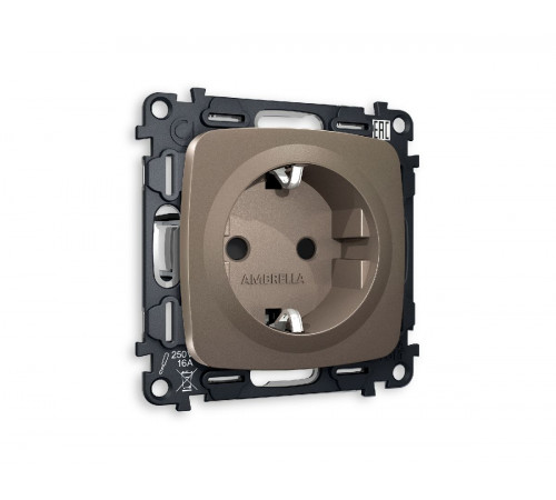 Комплект механизма розетки с/з со шторками Ambrella Volt Omega MO637010 Комплект механизма розетки с/з со шторками Ambrella Volt Omega MO637010