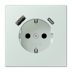 Розетка 2K+З USB Typ AC Jung LC1520-15CA215