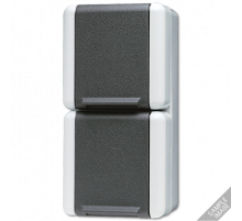 Розетка Schuko двухместная Jung 8220W