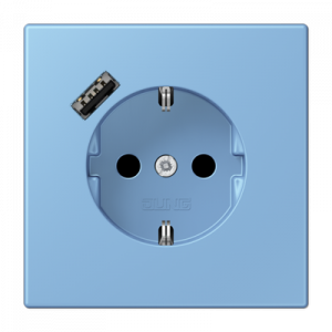 Розетка 2K+З USB Typ A Jung LC1520-18A256