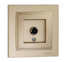 Розетка TV концевая с экраном Mono Electric Despina титан 102-222205-138