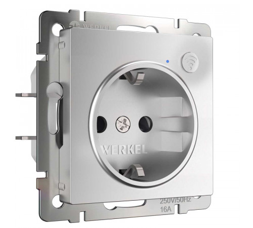 Розетка Wi-Fi Werkel серебряный W1171606 4690389176074 Розетка Wi-Fi Werkel серебряный W1171606 4690389176074