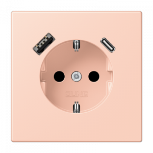 Розетка 2K+З USB Typ AC Jung LC1520-15CA234