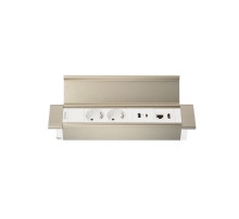 Блок розеток 41P (2 секции, USB + type C + RJ45 + HDMI) Mebax 00-00002596