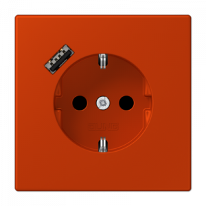 Розетка 2K+З USB Typ A Jung LC1520-18A244