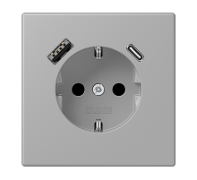 Розетка 2K+З USB Typ AC Jung LC1520-15CA204