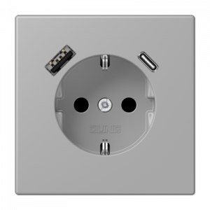 Розетка 2K+З USB Typ AC Jung LC1520-15CA204